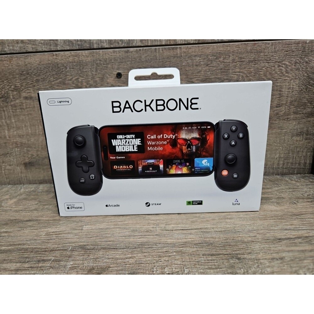 Backbone BB-02-P-BRW One (Lightning) - Mobile Gaming Controller, Black
